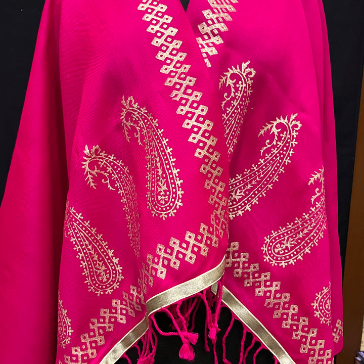 Block print shawl