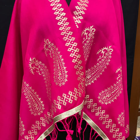 Block print shawl