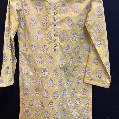 Graceful Elegance – Pure Lawn Hand-Blocked Shirt